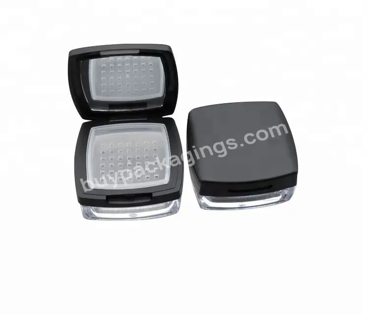 Powder Cosmetic Jar With Sifter Mirror Jar 10g 15g Empty Plastic Cosmetic Packaging Square Loose 3g 5g 10g 20g 30g Ps Screw