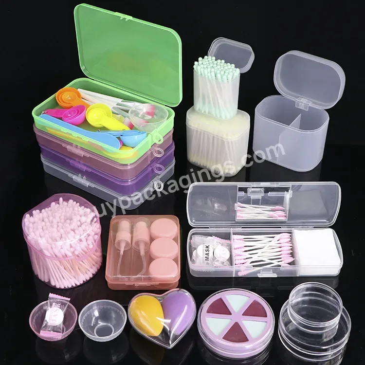 Powder Puff Beauty Blender Sponge Packaging Boxes Cotton Pad Holder Cotton Q Tip Box Tool Cosmetic Containers Makeup Organizer