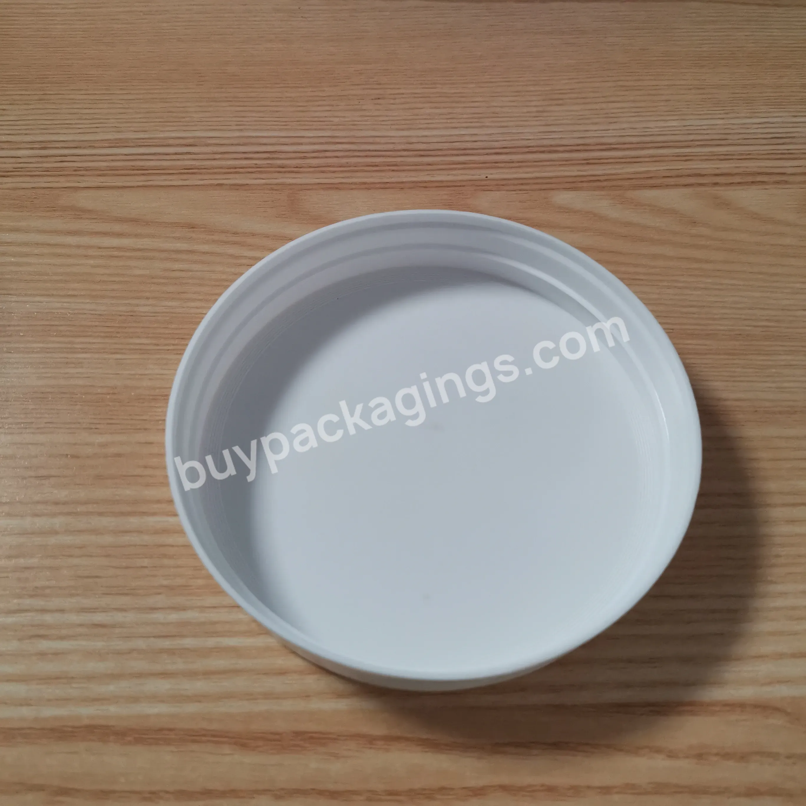 Pp 120-400 Ribbed Skirt Lid With Heat Induction Seal (his) Liner For Ldpe,Mdpe,Hdpe And Pp Only