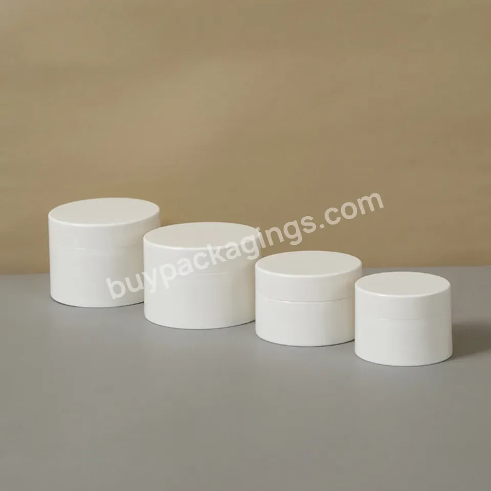 Pp 30ml 50ml 100ml 120ml White Round Beauty Cream Body Lotion Container Cosmetic Packaging Cream Jar