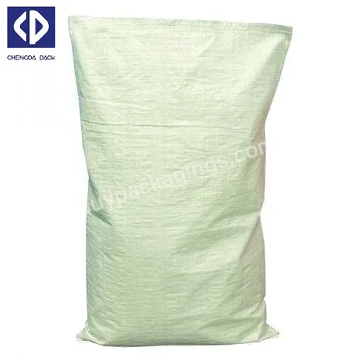 Pp Agricultural Coated Plain White Plastic 25kg 50kg Woven Pp Polypropylene Fabric Grain Sack Bags