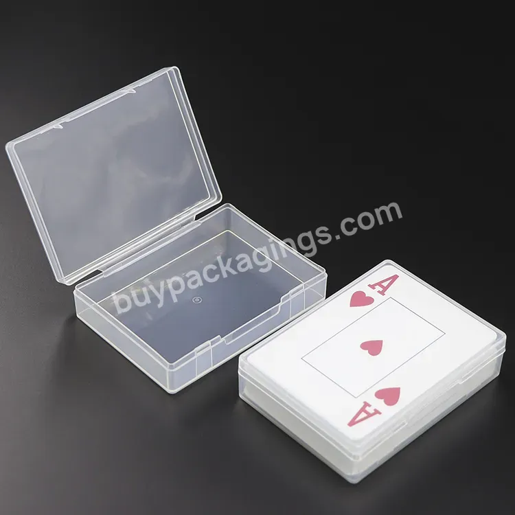 Pp Bank Plastic Card Holder Custom Deck Clear Packaging Storage Box Game Poker Tarot Playing Card Case For Pokemon