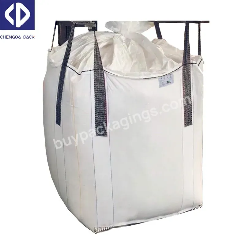 Pp Big Bulk Bag For Cement Packaging 1 Ton Tonne Large Sand Bulk Poly Silage Bag Big Plastic Jumbo Ton Bag Sack Polypropylene