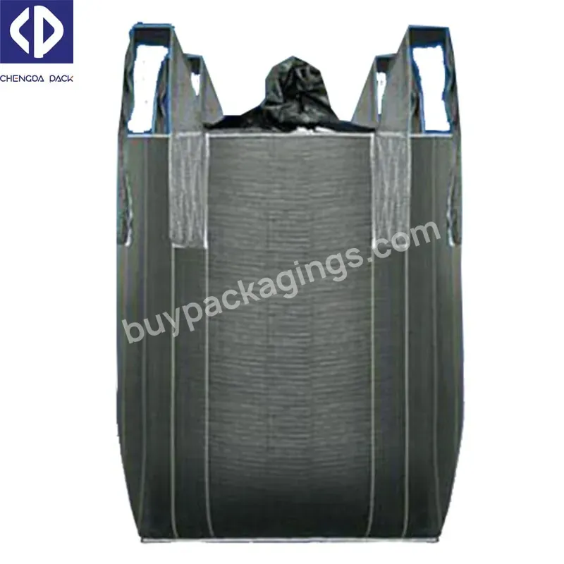 Pp Big Bulk Bag For Cement Packaging 1 Ton Tonne Large Sand Bulk Poly Silage Bag Big Plastic Jumbo Ton Bag Sack Polypropylene