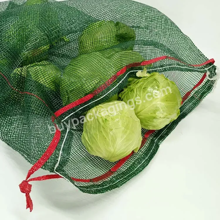 Pp Circular Mesh Bags With Drawstring In Tubular Mesh Type For Onions And Potatoes