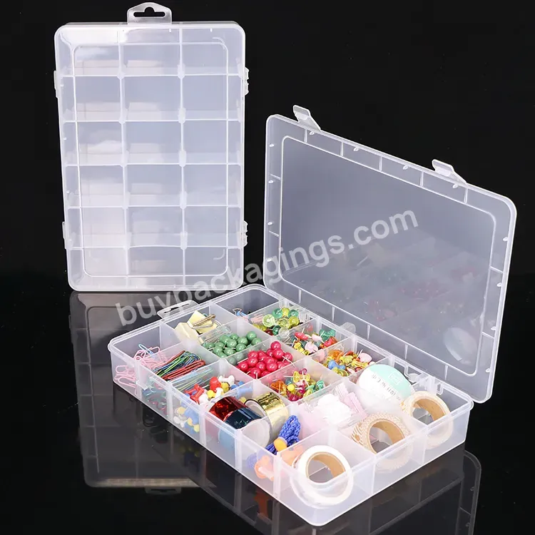 Pp Compartment Box Storage Plastic Bead Storage Container Nail Art Rhinestone Box Organizer Craft Tool Plastic Storage Box