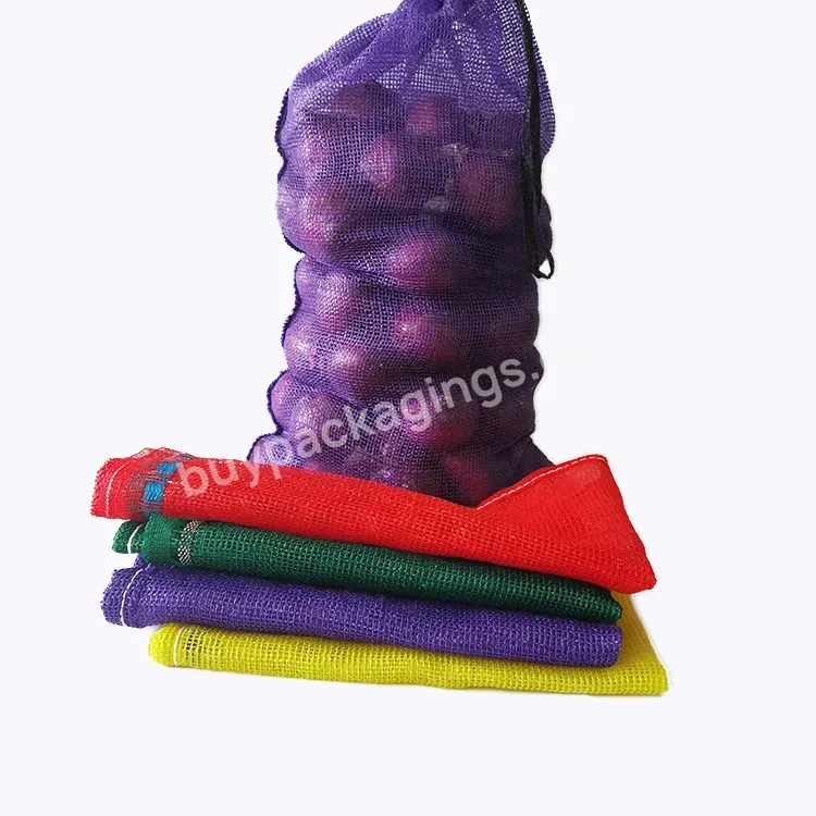 Pp Leno Mesh Bag For Vegetables Fruit Firewood Package