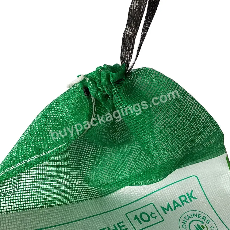 Pp Leno Mesh Bag Onion Potato Bag Fruit Mesh Bag With Drawstring