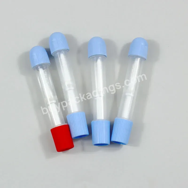 Pp Material Lab Transparent Sampling Collection 5ml Plastic Antigen Extraction Reagent Tube For Dna Rna Test With Dropper