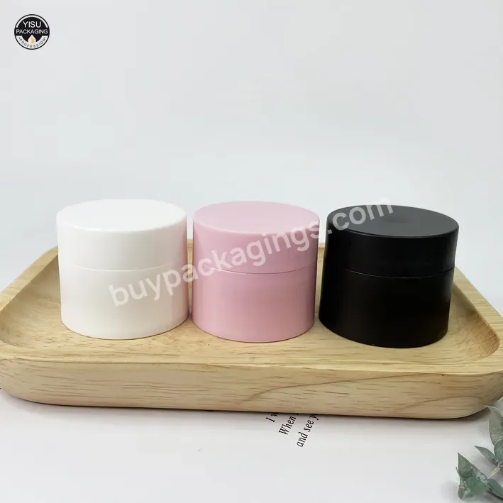 Pp Matte White Plastic Jar Luxury Cosmetic Lotion Body Skincare Cream Containers Jar