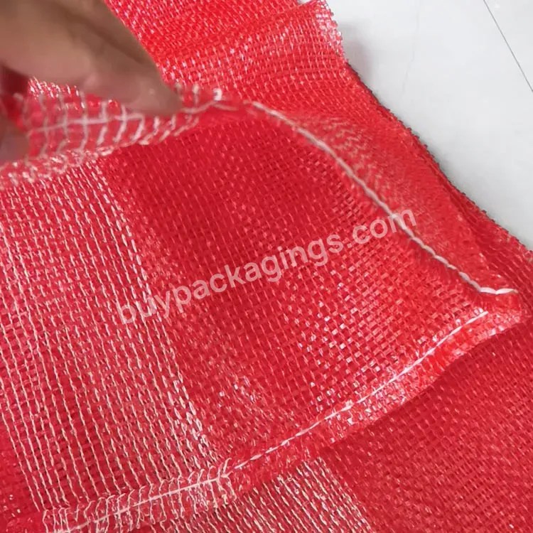 Pp Net Bag Raschel Mesh Bag Plastic Offset Printing Drawstring Firewood,Fruit Or Vegetables Packaging Bags