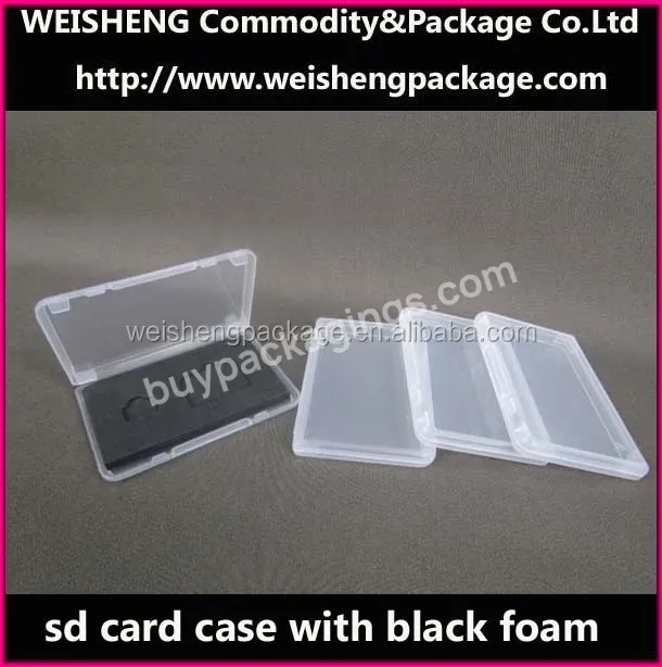 Pp Packing Container,Cf Memory Card Cases Plastic Box For Cf Compact Flash Card