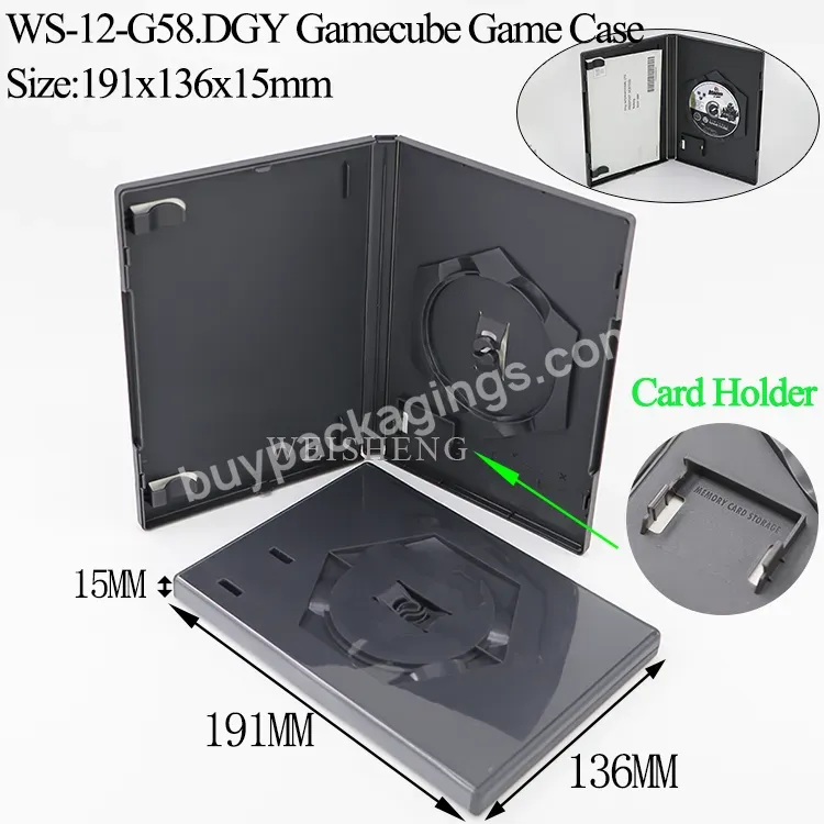 Pp Plastic Black Universal Game Cd Case Shell Replacement Switch X Box For Nintendo Switch 64 Pro Game Cube Boy Xbox 360 One