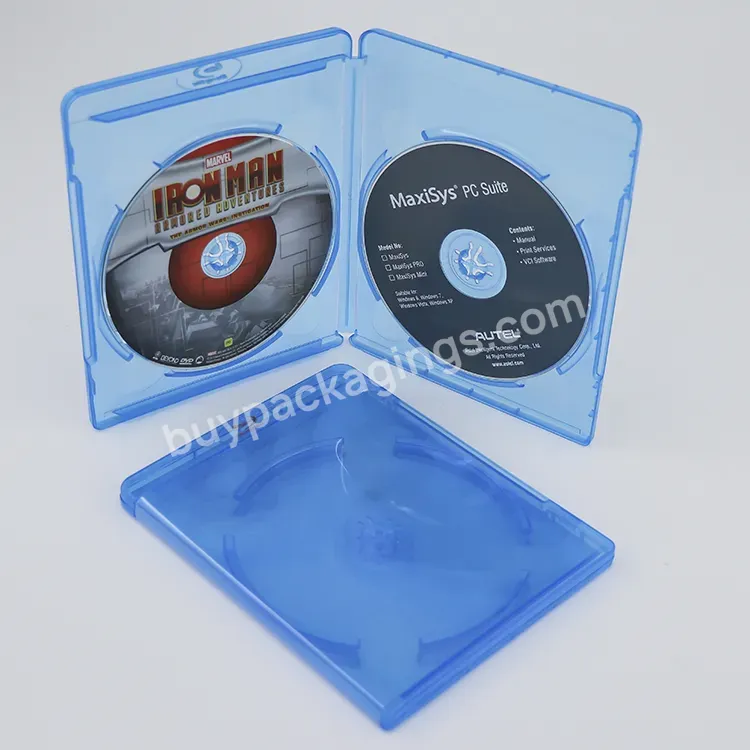 Pp Plastic Blank Bluray Disc Box Portable Packaging Bluray Burner Optical Cd Drive Boxes