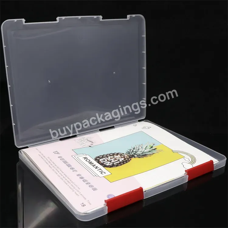 Pp Plastic Briefcase A4 Portfolio A4 Document Box Folder Filing Storage Magazine File Box Hanging File Box