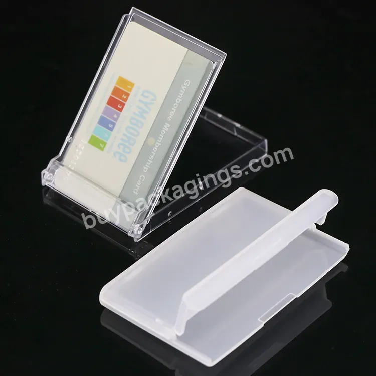 Pp Plastic Clear Pocket Business Card Case Name Card Holder Wallet Portable Small Slim Visiting Business Name Card Box