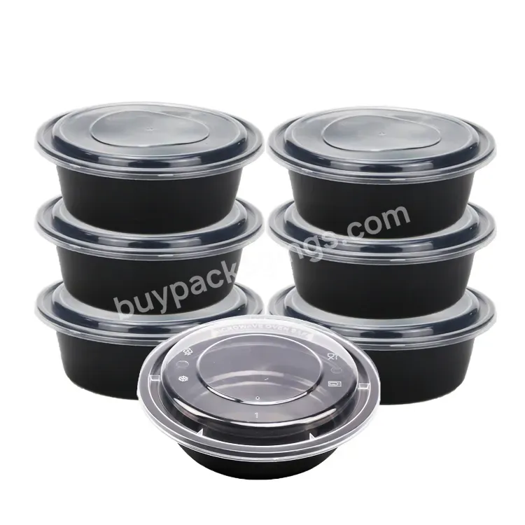 Pp Plastic Microwave Meal Prep Food Container With Lid Disposable Plastic Takeaway Food Container Lunch Box