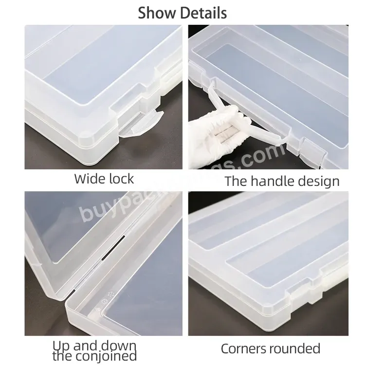 Pp Plastic Paper Document Storage Portable File Box With Handle File Box Storage Organizer Case Plastic Document Box