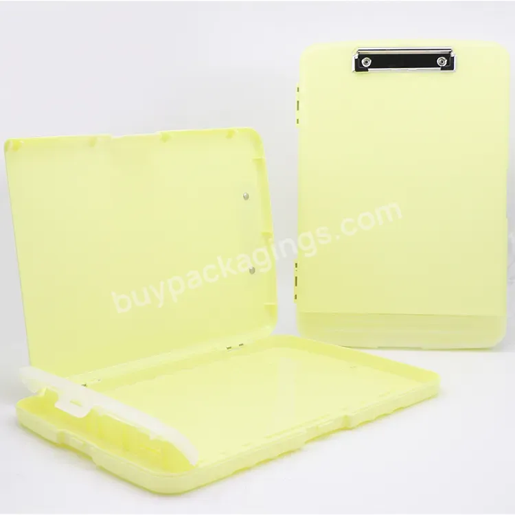 Pp Plastic Storage A4 Clipboard Wholesale File Packaging Boxes Clip Board With Side Plastic File Box Storage Box File - Buy Storage Box File,A4 Clipboard,File Packaging Boxes.