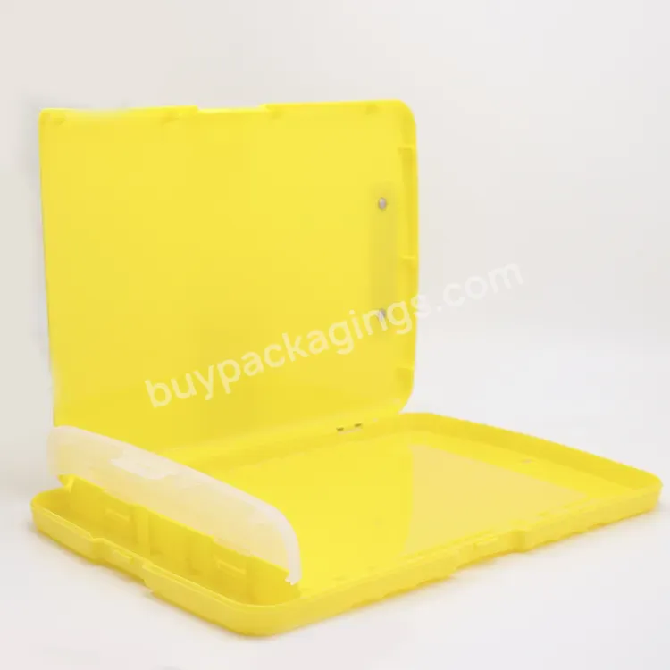 Pp Plastic Storage A4 Clipboard Wholesale File Packaging Boxes Clip Board With Side Plastic File Box Storage Box File - Buy Storage Box File,A4 Clipboard,File Packaging Boxes.