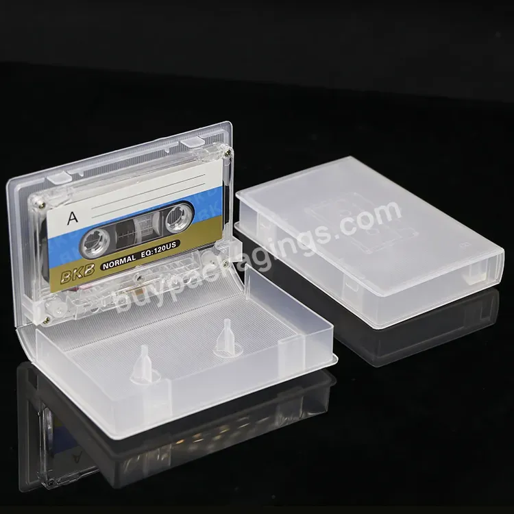 Pp Protective Plastic Vhs Media Protective Audio Cassette Tape Cases Audio Vhs Video Tape Storage Clear White Box