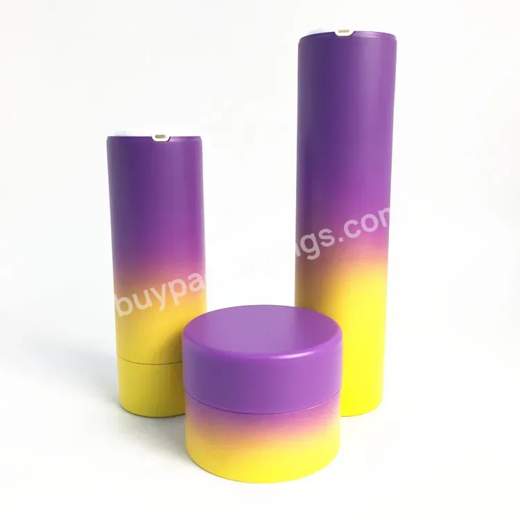 Pp Refillable Gradient Color Empty Face Cream 30g 50g Jar - Buy Colored Plastic Jars,Cream Plastic Jar.