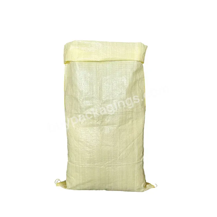 Pp Sacos Transparent Wholesale 50kg Polypropylene Plastic White Rice Flour Packaging Bags