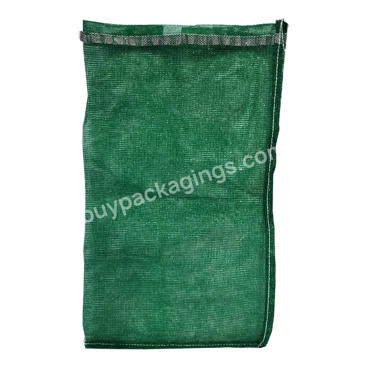 Pp Tubular Leno Sack Drawstring Plastic Net Packing Orange Onion Garlic Potato Tomato Cabbage Vegetable Fruit Firewood Mesh Bag