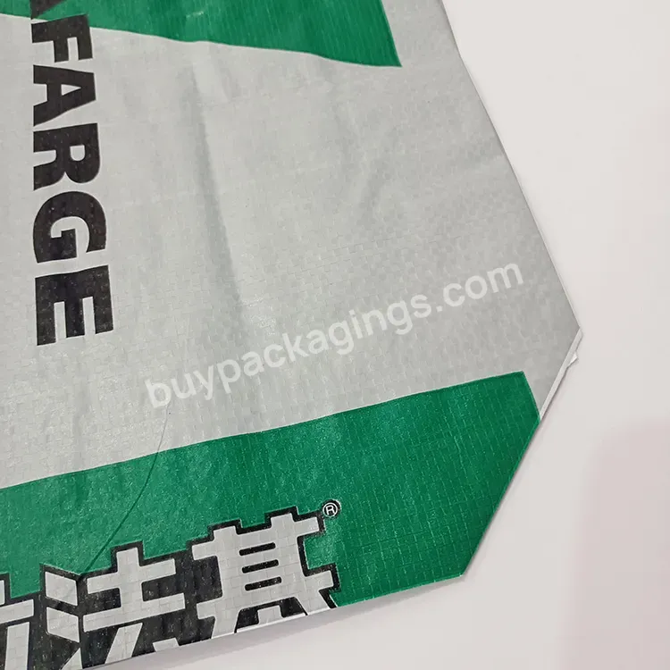 Pp Valve Pocket Pp Plastic Woven Bag Custom Paper Chemical Building Materials Packaging Closed Bags