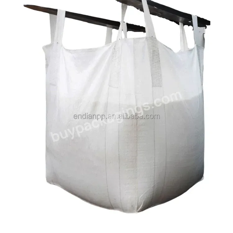 Pp Woven 1000kg 1 Ton Big Jumbo Bag Fibc Bags For Chemicals Cement Concrete
