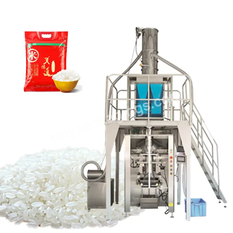 Premade Pouch 5kg Rice Packing Machine With 4heads Weigher For Rice 1 To 5 Kilos