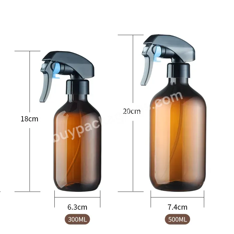 Premium Amber Hand Sanitizer Custom Spray Bottles 50ml 350ml 500ml Water Mist Spray Bottle Plastic With Trigger Sprays