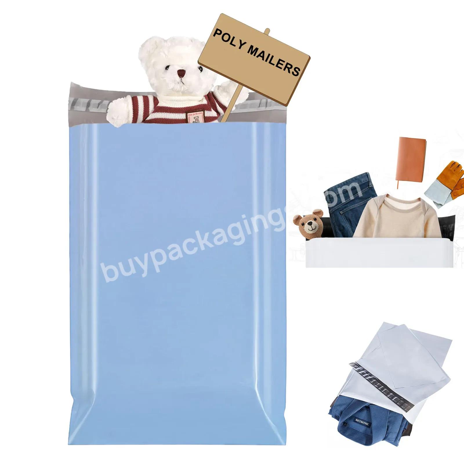 Premium Clothes Packaging Shipping Bags Poly Mailers Print Plastic Pink Mailing Envelope