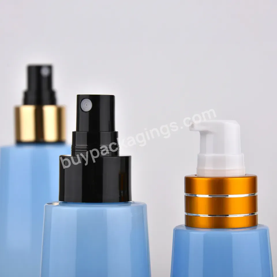 Premium Color Plastic Bottle Packaging Face Lotion Serum Pet Bottle Set Customized Logo Lotion Bottle Set