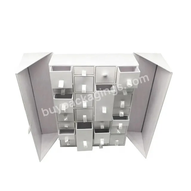 Premium Custom Printed Cardboard Paper Advent Calendar Beauty Cosmetic Boxes