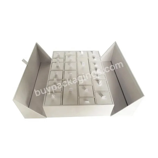 Premium Custom Printed Cardboard Paper Advent Calendar Beauty Cosmetic Boxes