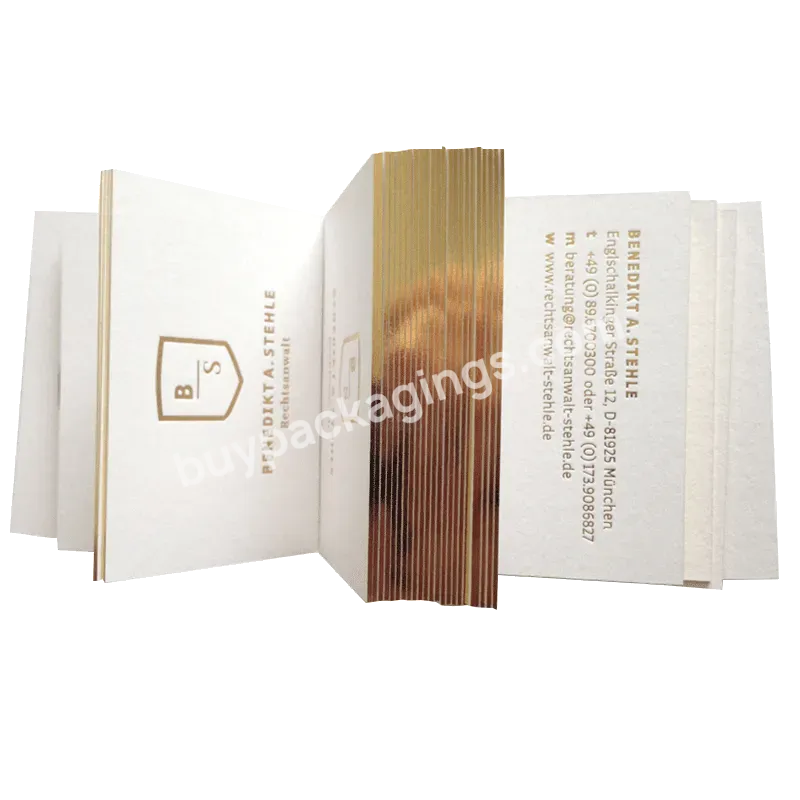 Premium Durable Thick Business Cards Personalised Business Card Gold Note Cards