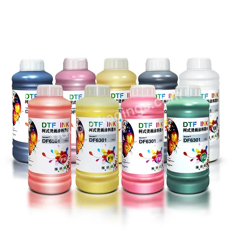 Premium High Quality Dtf Pet Film White Transfer Pigment Dtf Ink 1000ml For A2 A3 Dtf Printer T-shirt Transfer Printing