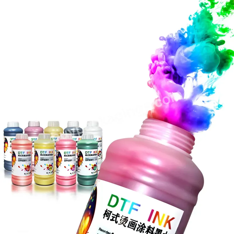 Premium High Quality Dtf Pet Film White Transfer Pigment Dtf Ink 1000ml For A2 A3 Dtf Printer T-shirt Transfer Printing