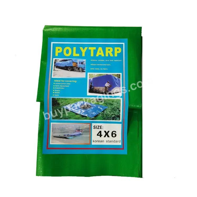 Premium Plastic Pe Tarpaulin Poly Tarp Fabric Waterproof Pe Cover Colourful Pe Tarp With Eyelets For General Purpose Covers