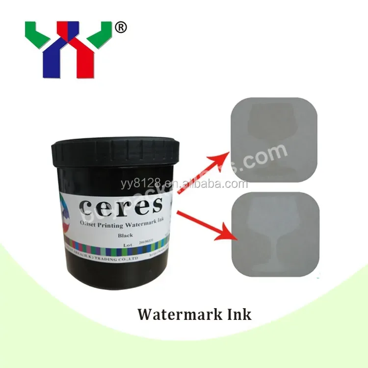 Print Area Hot Sale Offset Printing Watermark Security Ink,0.5 Kg/can White Color