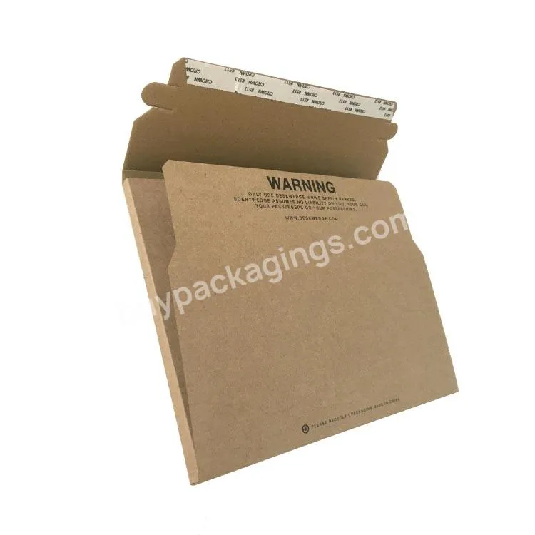 Print Custom Multi Color Printed Corrugated Board Easy-Fold Book Wrap Envelopes Mailer