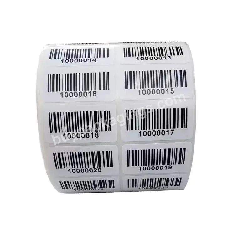 Print Test Category Barcode Label Sticker Printing Library Serial Number Custom Shoe Box Price Barcode Label