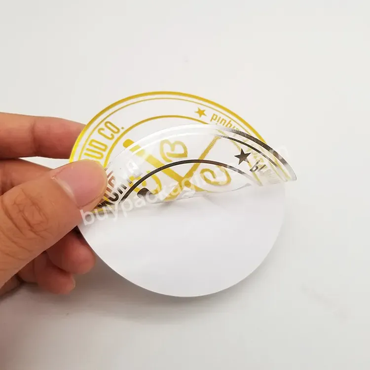 Print Transparent Car Bumper Stickers,Clear Heat Resistant Car Sticker Gold Stamp Only