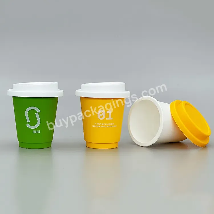 Printable Logo Food Grade Pp Reusable Packaging Eco Travel Coffee Capsule Cup With Lid Powder Packaging - Buy Coffee Capsule Cup,Dietary Supplement Containers,Cocoa Oatmeal Capsule Shell.