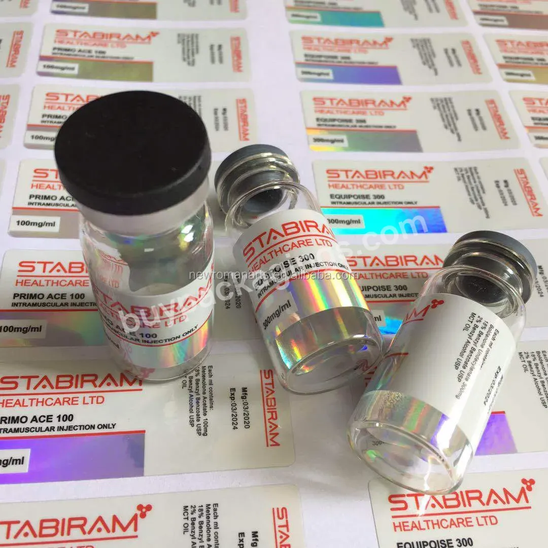 Printed 10ml Hologram Vial Labels