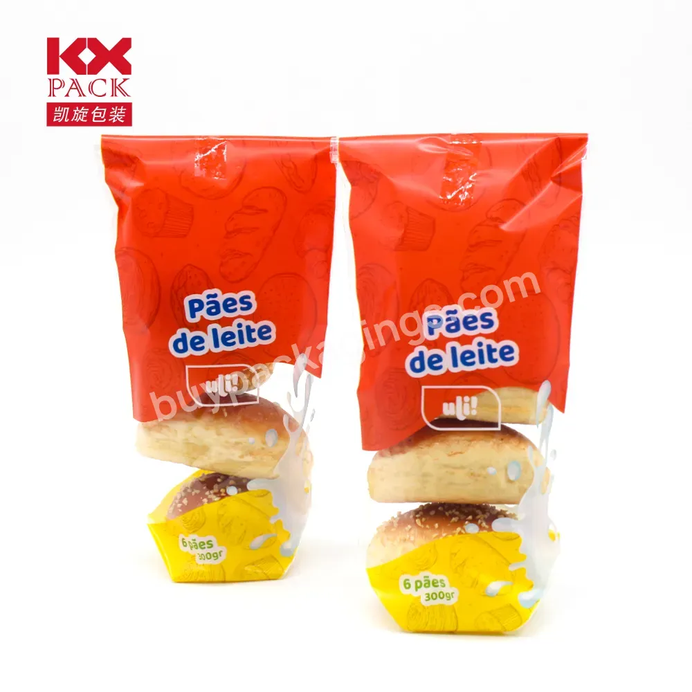 Printed Bread Plastic Packing Bag For Food Bakery Packaging Bag For Bread