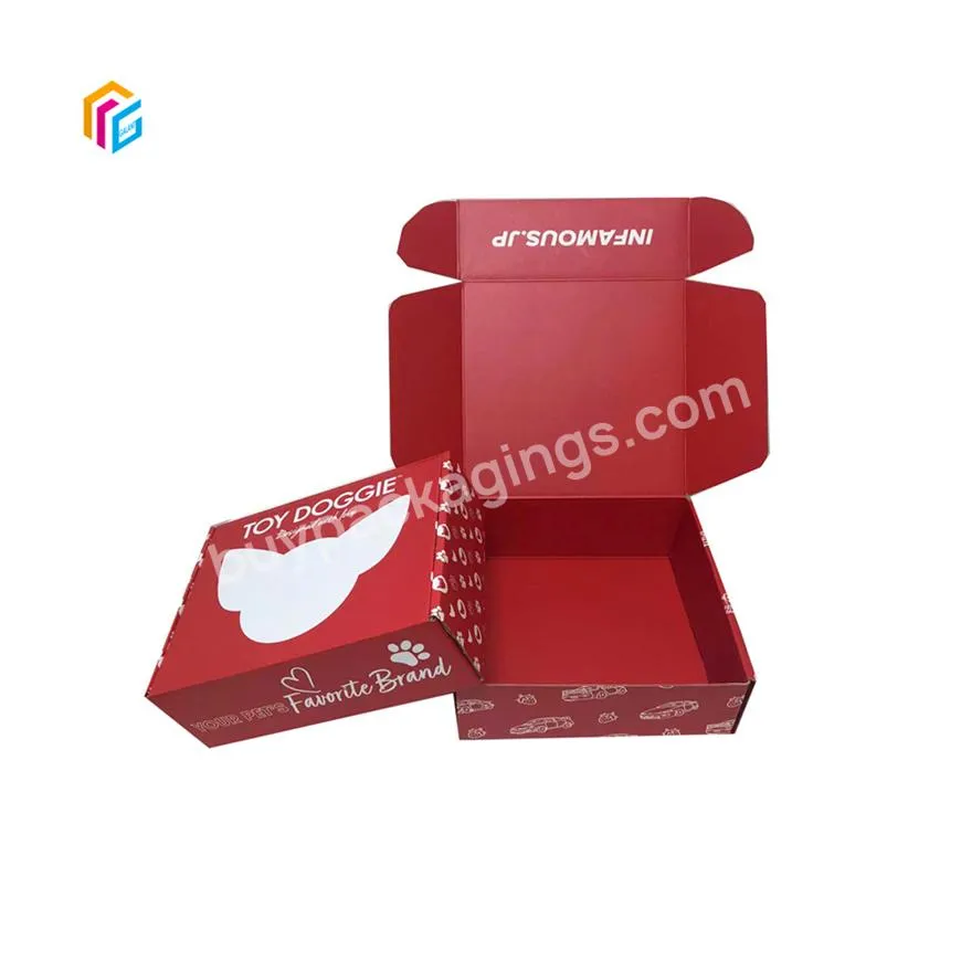 printed custom square one piece mailer custom cardboard box packaging tear off shipping boxes for makeup