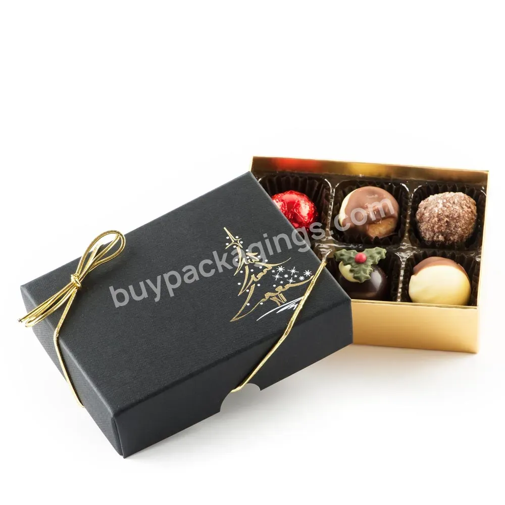 Printed Hot Stamping Gold Foil Chocolate Box Paper