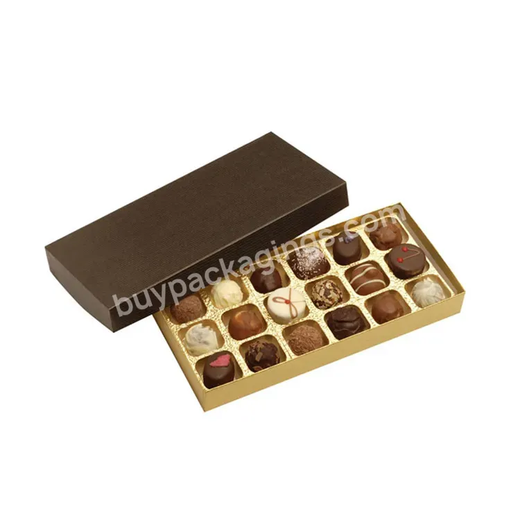Printed Hot Stamping Gold Foil Chocolate Box Paper